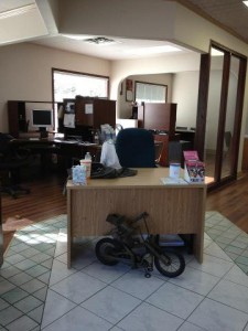 Reception Area at new office location